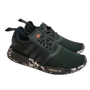 ADIDAS Size US 6.5 Great Condition Originals NMD R1 Forest Green Camo Sneakers